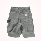 Loose Denim Straight-Leg Shorts