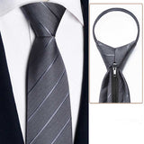 Men's British Business Suit Zipper Tie