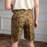 Vintage Elegant Camouflage Shorts
