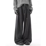 Washed Loose Wide-leg Straight Sweatpants