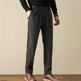Men's Casual Loose Straight Thickened Tweed Pants