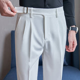 Men's Business High-waisted Casual Slim-fitting Suit Pants