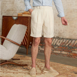 Linen Shorts Straight Pants