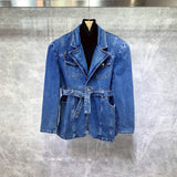 Men's British Denim Casual Jacket Blazer