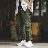 Vintage Shaped Pocket Straight Military Pants