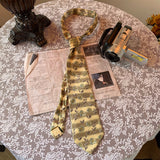 Vintage Floral Pattern Hand Tie Long Tie