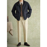 Short British Style Casual Stand Collar Jacket