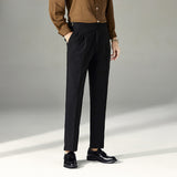 High-rise Straight-leg Slim-fit Trousers