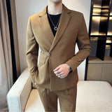Men's British Style Jacket Slim Fit Casual Blazer