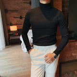 Men's Turtleneck Slim Fit Knitted Sweater