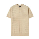 Men's Summer Twist Knit T-shirt