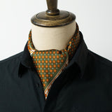 Men's Plaid Vintage Silk Scarf Square