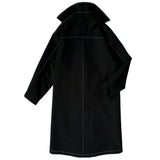 British Casual Solid Color Lapel Single Breasted Long Sleeved Coat