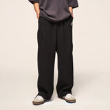 Men's Waffle Retro Wide-Leg Straight-Leg Slacks