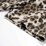 Vintage Leopard Loose Lapel Shirt