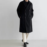 Solid Color Woolen Loose Thick Coat