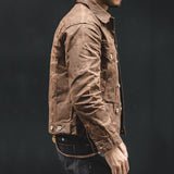 American Retro Workwear Heavy Canvas Waxed Jacket