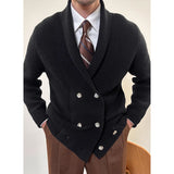 Knitted Double-breasted Warm Cardigan