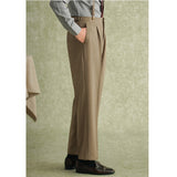 Casual Business Straight Trousers Retro High Waist Pants