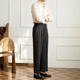 Vintage Double Pleat Non-iron Drape Trousers