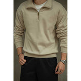 Men's Vintage Loose Half Zip Sweatshirt