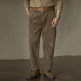 Corduroy Cargo Loose Straight Trousers