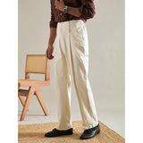 Men's Straight Loose Autumn and Winter Casual Business Wide Leg Trousers