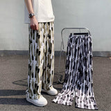 Men's Tie-dye Ink Drape Wide-leg Straight-leg Casual Pants