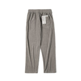 Straight-leg Faux Corduroy Trousers with Drape