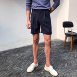 Men's Casual High Waist Straight Shorts