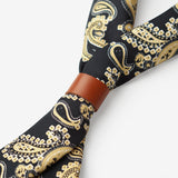 Black Gold Retro British Cashew Flower Scarf