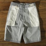 Loose Denim Straight-Leg Shorts