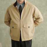 Short British Style Casual Stand Collar Jacket