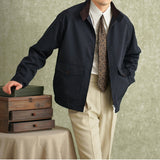 Short British Style Casual Stand Collar Jacket