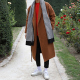 Thickened Warm Over-The-Knee Woolen Coat