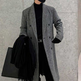 Men's Casual Gray Thick Mid Length Coat