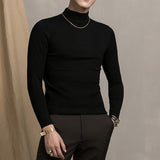 Half High Neck Slim-fit Sweater