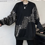 Loose Sequin Stitching Pullover Sweater