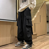 Men's Japanese Loose Straight Cargo Pants