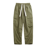 Retro Multi-pocket Waterproof Straight-leg Casual Pants