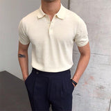 Men's Slim Fit Casual Thin POLO Short Sleeve Shirt