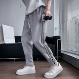 Men's Casual Side Web Stripe Lounge Pants