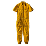 American Vintage Jumpsuits Short Sleeve Casual Stylish Rompers Coverall