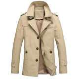 Men's Mid Length Pure Cotton Casual Jacket