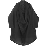 Ruffled Mid-Length Knit Cape