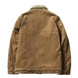 Men's Winter Retro Fleece Corduroy Western Jacket