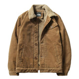 Men's Winter Retro Fleece Corduroy Western Jacket