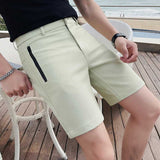 Men's Summer Fashion Slim Cropped Pants Business Casual Shorts