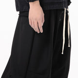 Men's Dark Casual Straight Wide Leg Cropped Pants