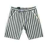 Men's Retro Summer Casual Striped Canvas Denim Shorts